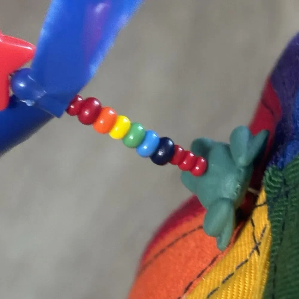 Vintage Interstellar Propeller Beanie Rainbow Frog Spinner Child Halloween Prop